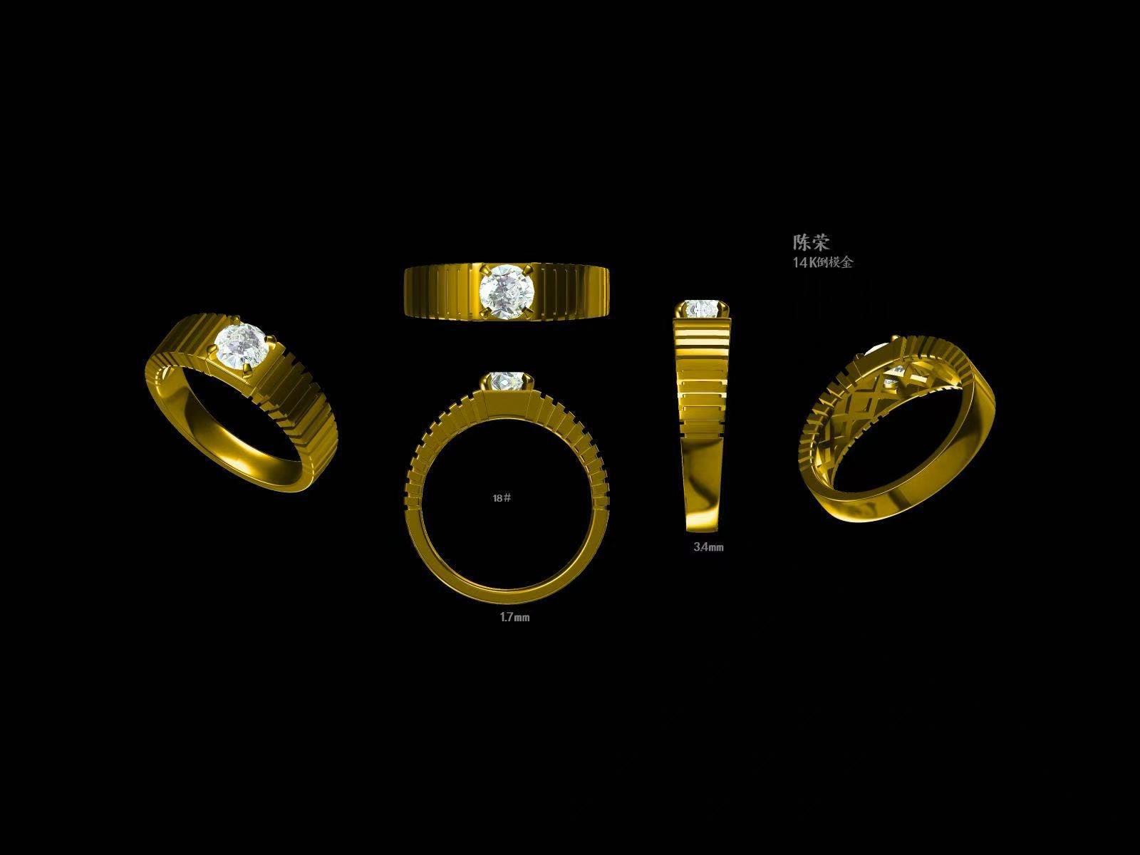 Signature Ring CAD development views